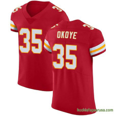 Mens Kansas City Chiefs Christian Okoye Red Elite Team Color Vapor Untouchable Kcc216 Jersey C1278